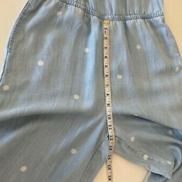 Cloth & Stone Polka Dot Chambray Jumpsuit - Picture 9 of 10